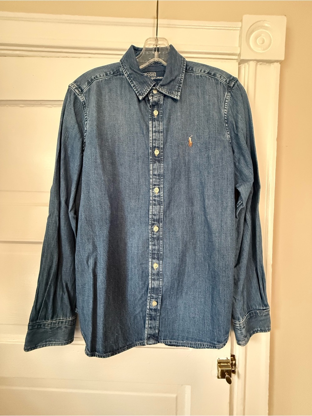 Polo by Ralph Lauren Medium Blue Denim Button-Down Shirt